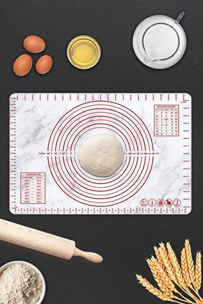 Decorita Classic Marble Look| Glass Dough Rolling Mat| 40cm X 60cm