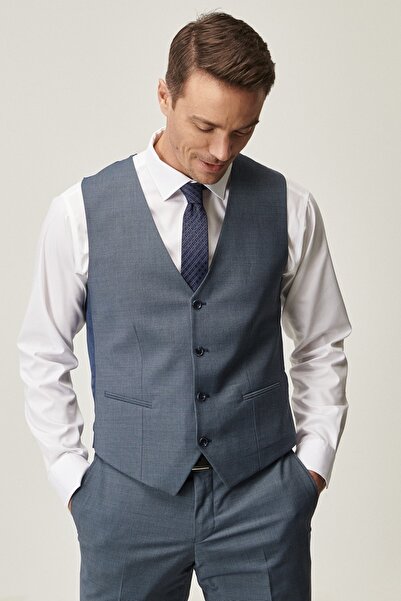 ALTINYILDIZ CLASSICS Ανδρική φόρμα νανο γιλέκο αδιάβροχη μάλλινη μπλέ Navy μπ...