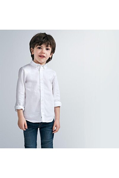 MAYORAL Boy's Long Sleeve White Shirt