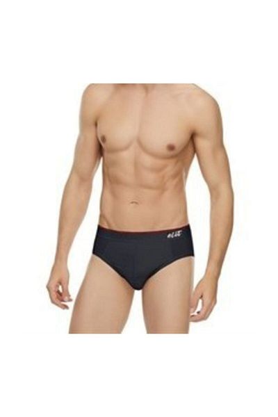 Tutku Elit Men's Elastane Thin Waist Belted Slip Black 6-Piece