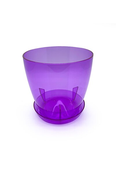 Melkan Home Orkide Saksı Mor Renk 3 L