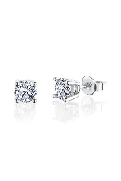 Mia Vento 1.20 Karat Mia Zirconia Işıltılı Dokunuş Tektaş Gümüş Küpe