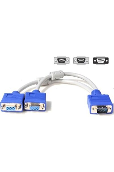 OEM Vga Y Kablo 1 Giriş 2 Çıkış Çoklayıcı "y" Vga Kablo 1557