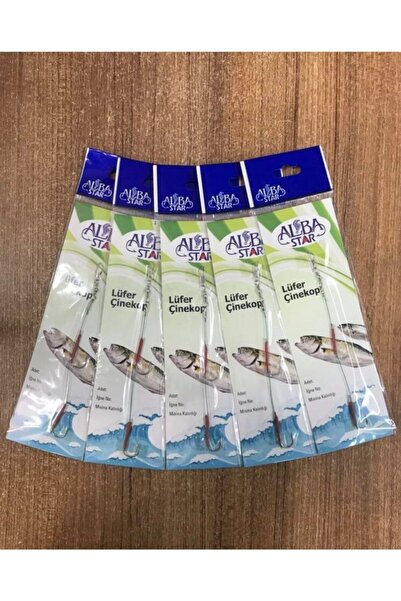 Albastar 2 Iğneli Çelik Telli Uzun Olta Takımı 5'li