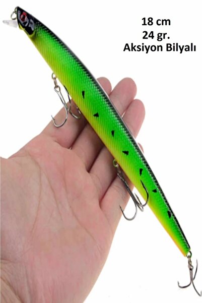 usmtekno 18 Cm 24 Gr.lazer Turna Rapala,levrek Rapala ,,sahte Lures Yapay Yem