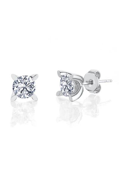 Mia Vento 1.50 Karat Mia Zirconia Markiz Esinti Tektaş Gümüş Küpe