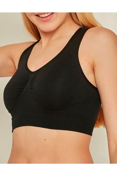 Shop mood Sutien bustier sport cu bretele groase, fără sudură, fără urme