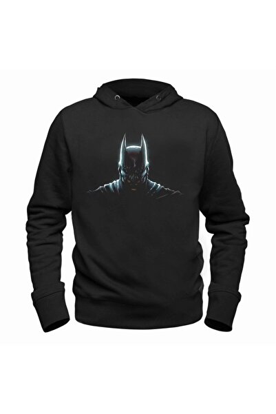 Alfa Tshirt سويت شيرت باتمان أسود للأطفال للجنسين