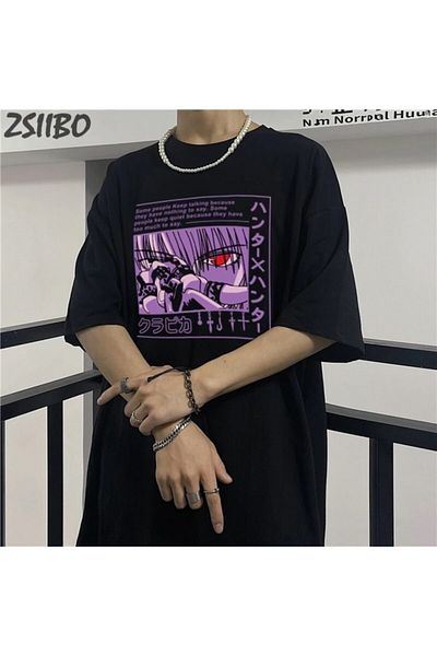 Köstebek Ars Anime Hunter X Hunter: Unisex T-shirt Kurapika