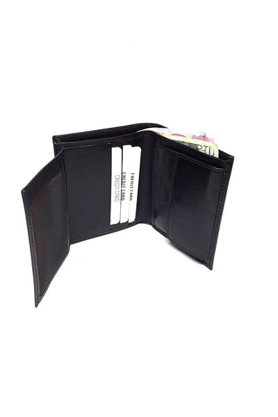 DERKON Genuine Leather Men's Wallet with Polite Coin