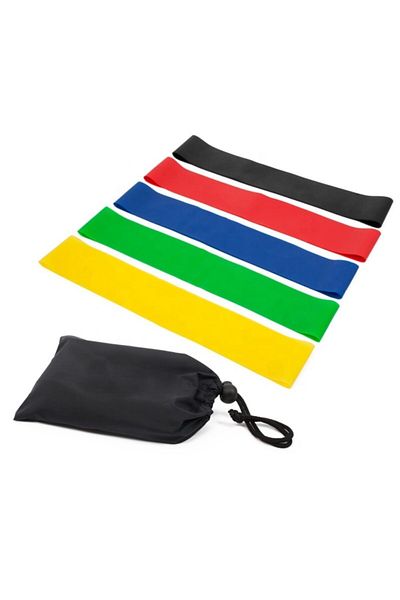 Gymo Pilates Set of 5 Latex Resistance Bands
