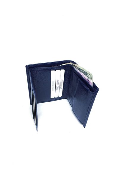 DERKON Genuine Leather Men's Wallet with Polite Coin