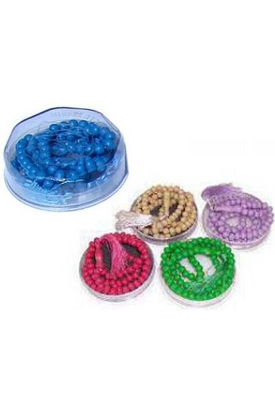 Biomak Rosary Rose Scented Boxed Special Souvenir for Mosques Prayer Rosary Gift with Rose Essence 25 Pieces