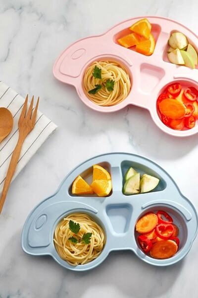 Pazarika Car Model Food Plate - Pink