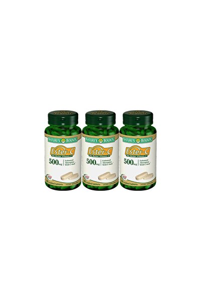 Nature's Bounty حزمة من 3 أقراص Ester-c 500 Mg 60