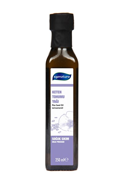 egenatura زيت بذور الكتان 250 مل - زجاجة زجاجية ومعصورة على البارد