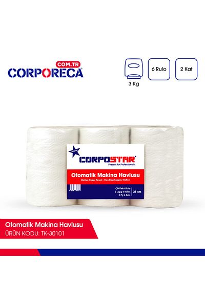Corpostar Movable Paper Towel Mid1 Pack of 6 3 Kg