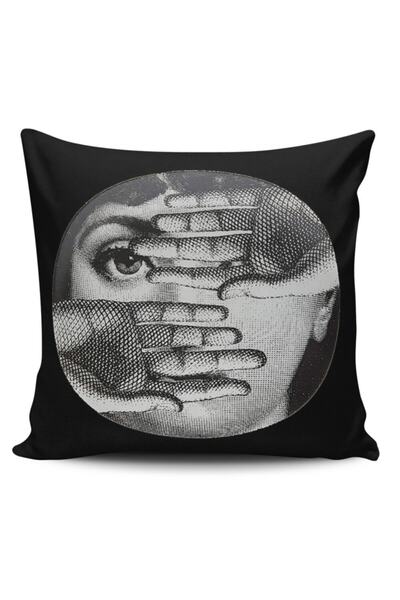 Alkan Homes غطاء وسادة مطبوع رقميًا من Fornasetti