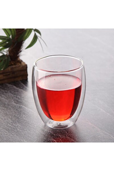 Tohana Çift Cidarlı Cam Bardak - Büyük