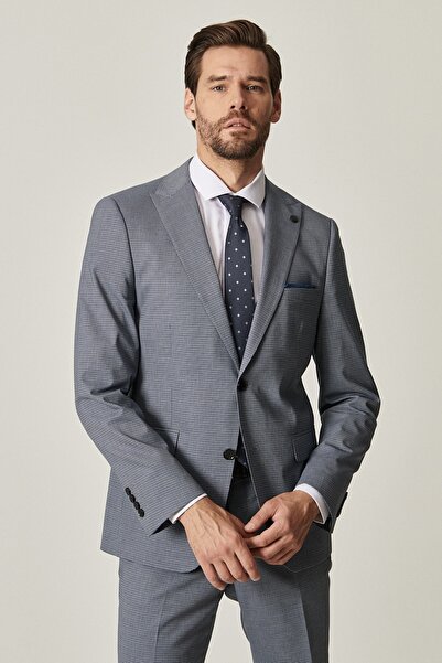 ALTINYILDIZ CLASSICS Чоловічий костюм Mavigri Slim Fit вузького крою з візерунком Potikare Yunlu водонепроникний нано-костюм