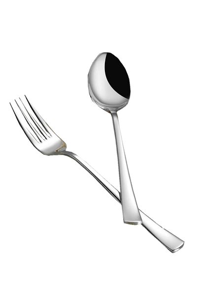 FALEZ Alize Shiny Fork Spoon Set 30 Pieces