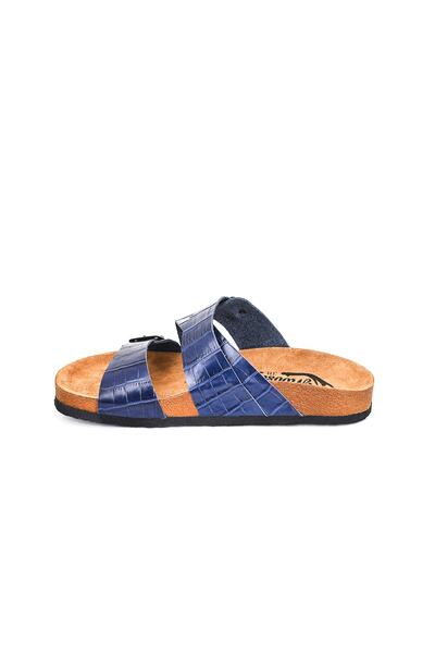 Moosefield Шкіряні темно-сині жіночі капці