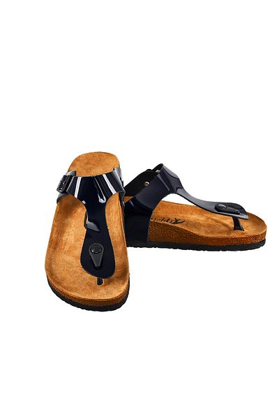 Moosefield Papuci de damă din piele bleumarin