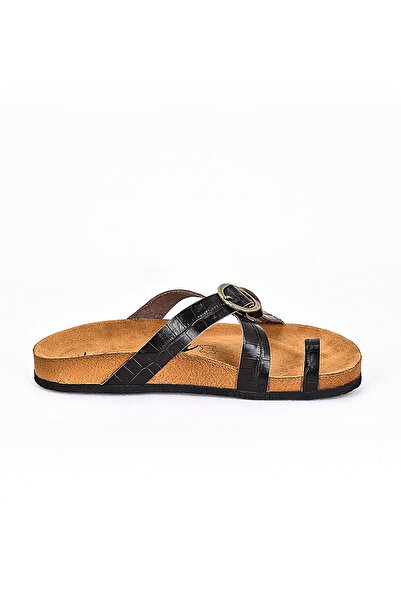 Moosefield Чоловічі тапочки з натуральної шкіри темно-коричневого кольору