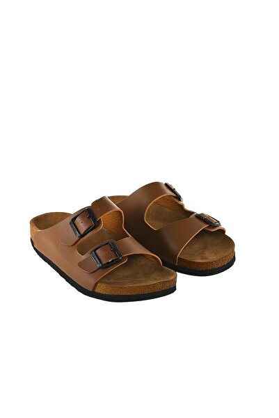 JustBow Светлокафяви унисекс чехли