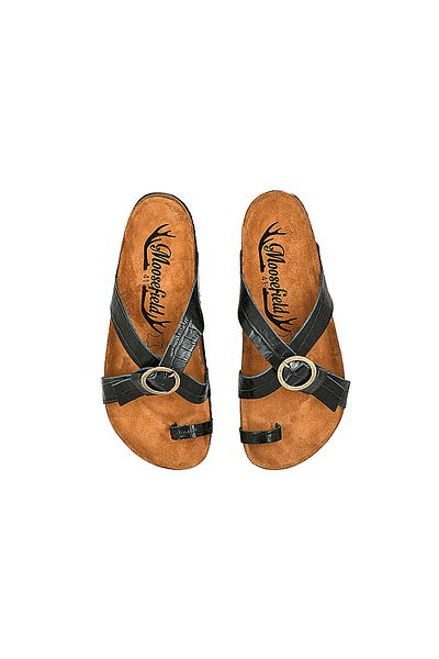 Moosefield Genuine Leather Green Men's Slippers