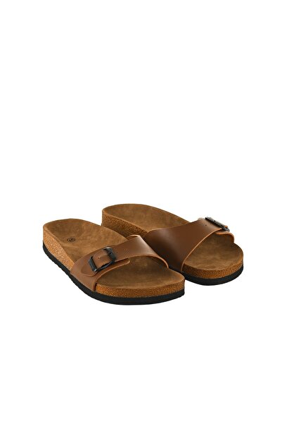 JustBow Светлокафяви унисекс чехли