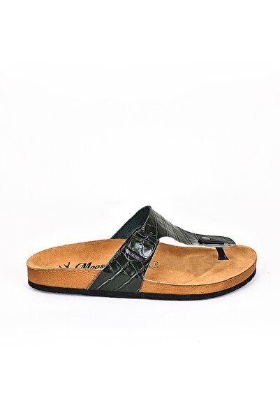 Moosefield Шкіряні зелені чоловічі капці