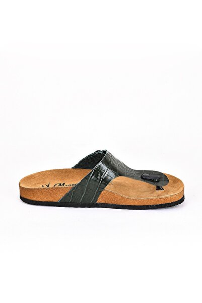 Moosefield Шкіряні зелені чоловічі капці