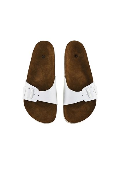 JustBow Papuci albi unisex