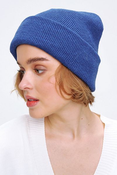 Trend Alaçatı Stili Mütze - Blau - Casual