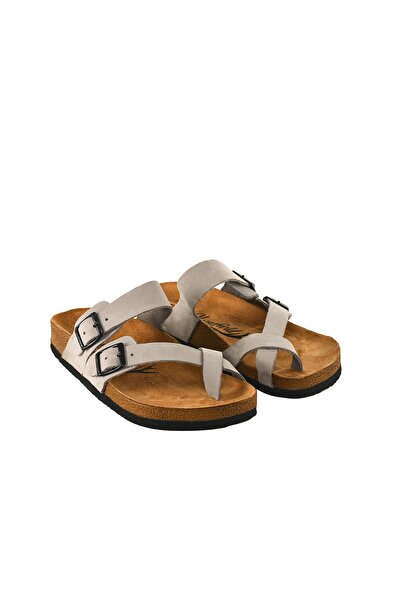 Moosefield Γυναικείες παντόφλες από γνήσιο δέρμα