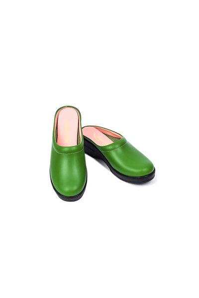 Moosefield Papuci de damă verde deschis