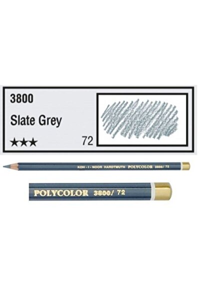 Koh-i Noor Koh-ı Noor Polycolor Kuru Boya Kalemi - Kaynak Grisi (3800-72)
