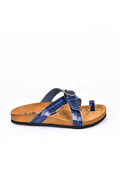 Moosefield Чоловічі тапочки з натуральної шкіри, сині