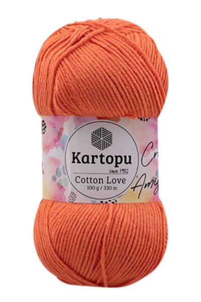 Kartopu Orange Cotton Love Knitted 100Gr - K201