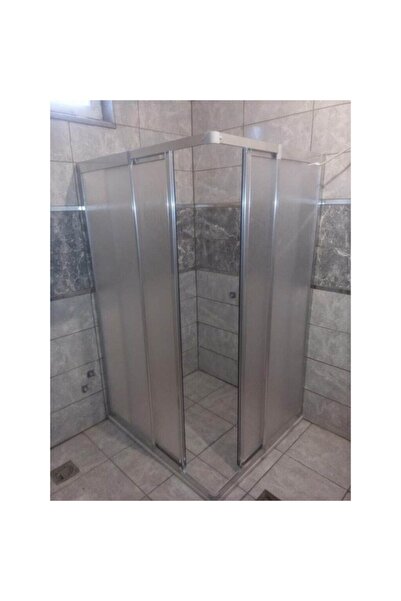 MarkaDuş 120*120 Kare Parlak Profil Mika Duşakabin