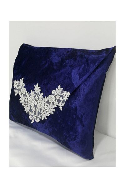 Lamazihome Navy Blue Velvet Chassis Envelope Engagement Package