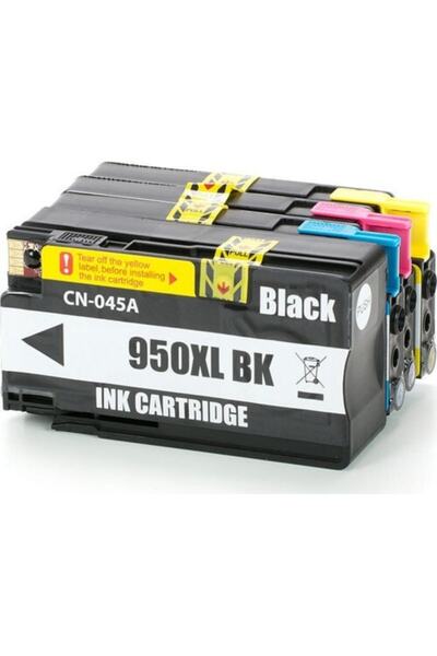 PHOTO PRİNT Hp Officejet Pro 8600 Plus 950xl Hp 951xl 4 Renk Muadil Kartuş Seti