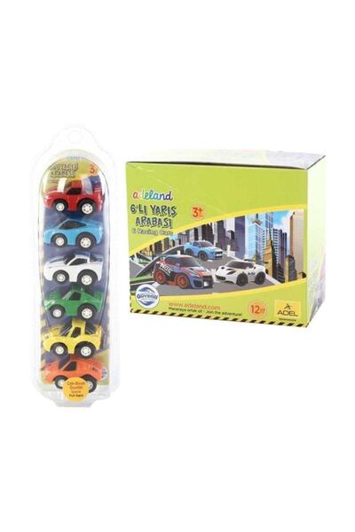 ADEL OYUNCAK Oyuncak Araba 6"Lı Yarış Arabası