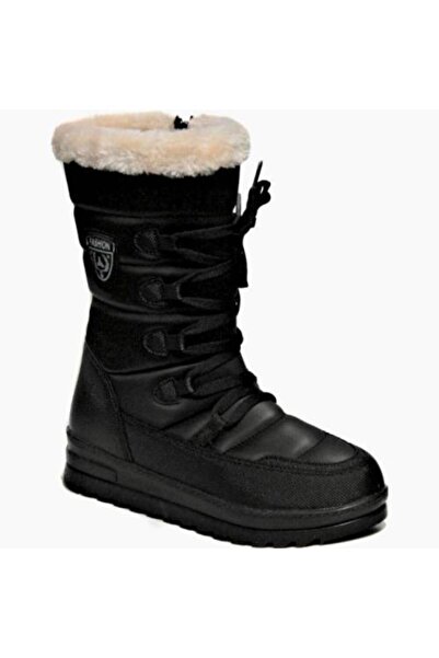 Twingo Women's Black Zippered Daily Snow Boots