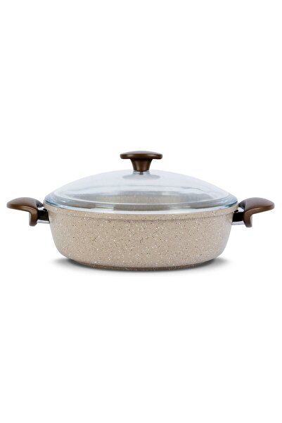 ThermoAD وعاء أرز مسطح من جرانيت مينك 30 سم