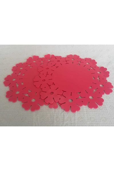 Ün-Ev Dried Rose 2-Piece Silicone Trivet 19 cm