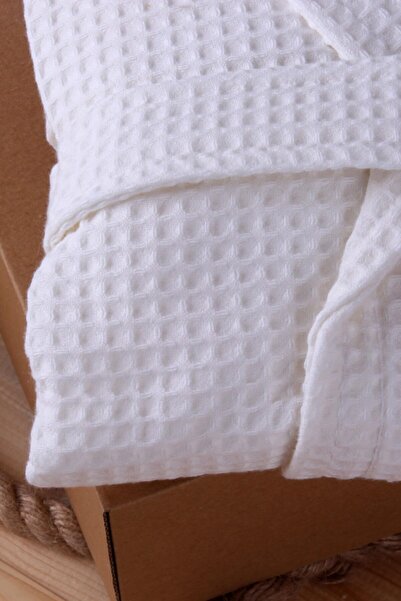 Baveno 100% Cotton Hooded Pique Bathrobe