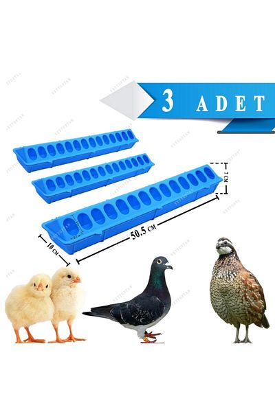 Endiket Chick 50 cm Plastic Pheasant Turkey Duck - 3 Pieces of Thyme and Chicken Food