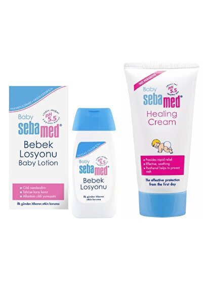Sebamed 100 Ml Baby Diaper Cream + 200 Ml Baby Lotion Set